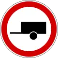 Fahrverbot für Kraftfahrzeuge mit Anhänger