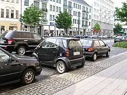 Querparken mit dem Smart