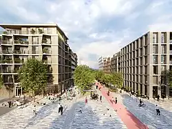 Smichov City, Visualisierung 7 – Fußgängerboulevard