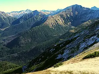 Blick von der Siwa Przełęcz