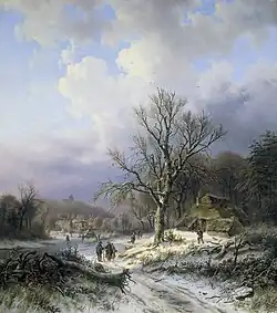 Porträt Schneelandschaft, 1845, Rijksmuseum Amsterdam