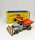 Der Scammell Snowplough mit grauen Rädern und Originalverpackung, Nummer 16C von 1964