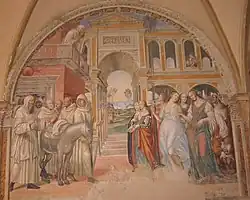 Monte Oliveto Maggiore: Die Benediktiner-Mönche werden von Kurtisanen in Versuchung geführt