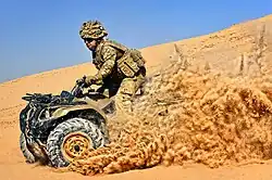 Yamaha Grizzly im Wüsteneinsatz (Afghanistan 2012)