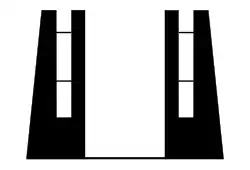 Querschnitt eines Brochs mit den Galerien in der Wand