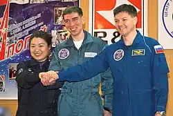 v. l. n. r. Yi So-yeon, Sergei Wolkow, Oleg Kononenko