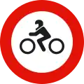 R-104 Einfahrtverbot für Krafträder