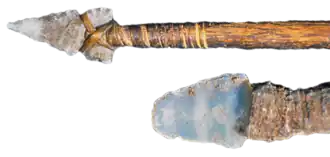 Speerspitze und Messer der Anasazi-Indianer, 6.–14. Jahrhundert. Mesa-Verde-Nationalpark.