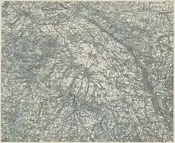 Neu und Alt Kolin an der Elbe (links oben) um 1900, 3. Landesaufnahme