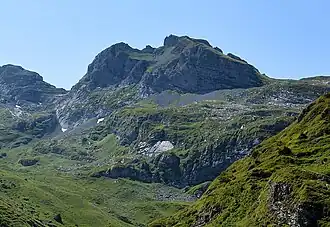 Gamsstock/Spilauer Stock. Ansicht von Nord.