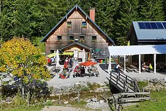 Bosruckhütte im Herbst