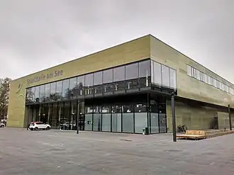 Die Sporthalle am See im Oktober 2018