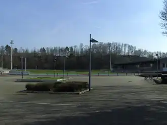 Das Stadion des Sportparks Am Hallo
