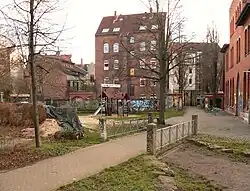 Der Klaus-Müller-Kilian Weg von Norden gesehen