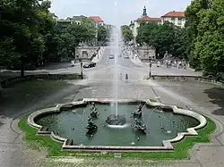 Fontäne am Friedensengel