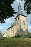 Außenansicht der Kirche St. Michael in Berge
