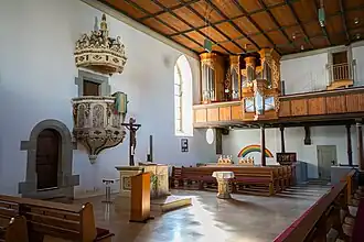 Innenansicht in Richtung West