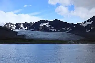 Mündung des Heaney-Gletschers in die Saint Andrews Bay