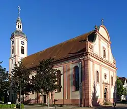Schrägansicht auf St. Jakobus