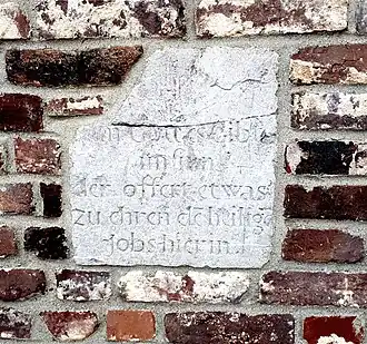 Historischer Gedenkstein