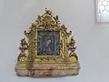 Rokokoschrein mit Nachbildung des Wessobrunner Gnadenbildes