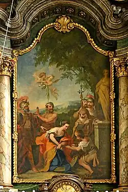 Altarbild am Hochaltar von St. Katharina in Kettenis