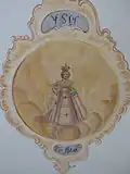 Deckengemälde mit der Darstellung des Prager Jesuskind, bezeichnet mit 1792