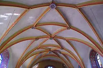 Gotisches Deckengewölbe