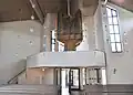 Blick zur Orgelempore