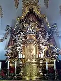 Ein Altar aus der Barockzeit im neuen Chor