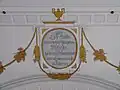 Inschrift zur Weihe der Kirche 1804
