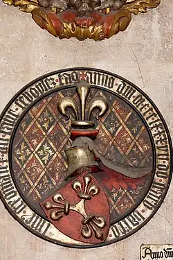 Totenschild Bartolomäus Stromer in der Sebalduskirche (1437)