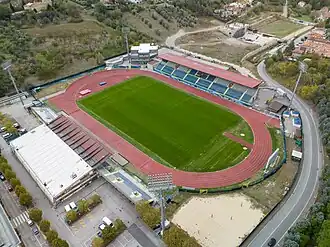 Luftbild vom San Marino Stadium (November 2023)