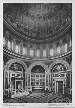 Schlosskapelle unter der Kuppel, um 1900