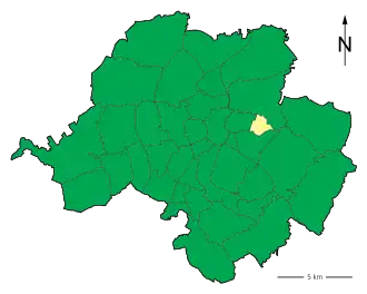 Lage des Stadtteils Chemnitz-Yorckgebiet in Chemnitz (anklickbare Karte)
