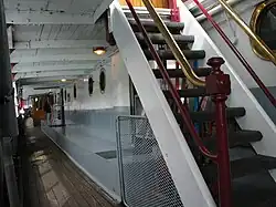 Treppe zwischen den Decks, Backbordseite