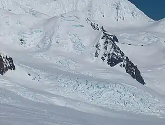 Blick vom Willan Saddle auf den Stambolov Crag