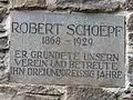 Gedenktafel für Robert Schoepf