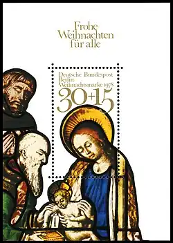 Weihnachtsbriefmarke der Deutschen Bundespost Berlin (1978)
