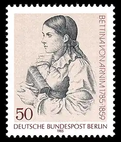 Bettina von Arnim geb. Brentano, Schriftstellerin (1785–1859), Ehefrau von Achim