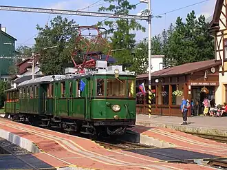 Historischer Zug in Starý Smokovec
