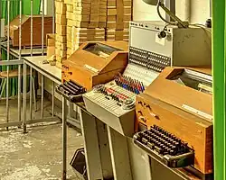 Fernschreiber, für die damalige Zeit modernste Technik