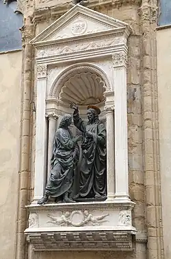 Christus und der ungläubige Thomas (Kopien an Orsanmichele, Florenz)