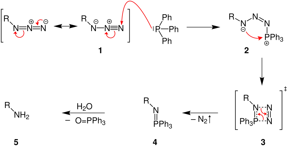 Reaktionsmechanismus der Staudinger-Reaktion