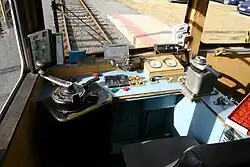 Führerstand des Elektrotriebwagens „ET 1“
