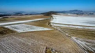 Ruinenberg (polnisch Grodziszcze (Wzgórza Włodzickie)), der südlichste Berg der Neuroder Berge