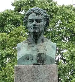 Büste von Alois Senefelder auf dem Marsplatz in München