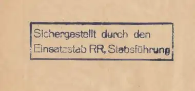 Markierungsstempel des Einsatzstabs Reichsleiter Rosenberg