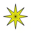 Achtstrahlige Sterngrundform