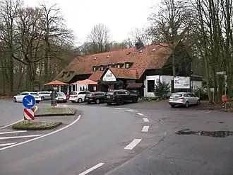 Steuerndieb, heute Waldgaststätte im Stadtteil Zoo
